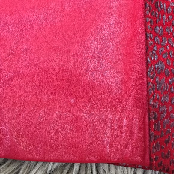 Rumors n' Gossyp 1980s vintage red leather pencil skirt w/pockets - size… - Picture 11 of 11